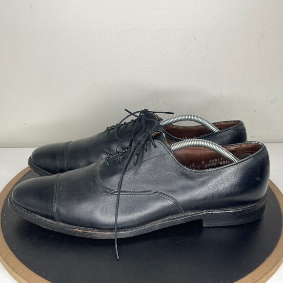 Allen‎ Edmonds Dress Shoes Men’s Size 12 Park Avenue Cap Toe Black Oxford main image 5